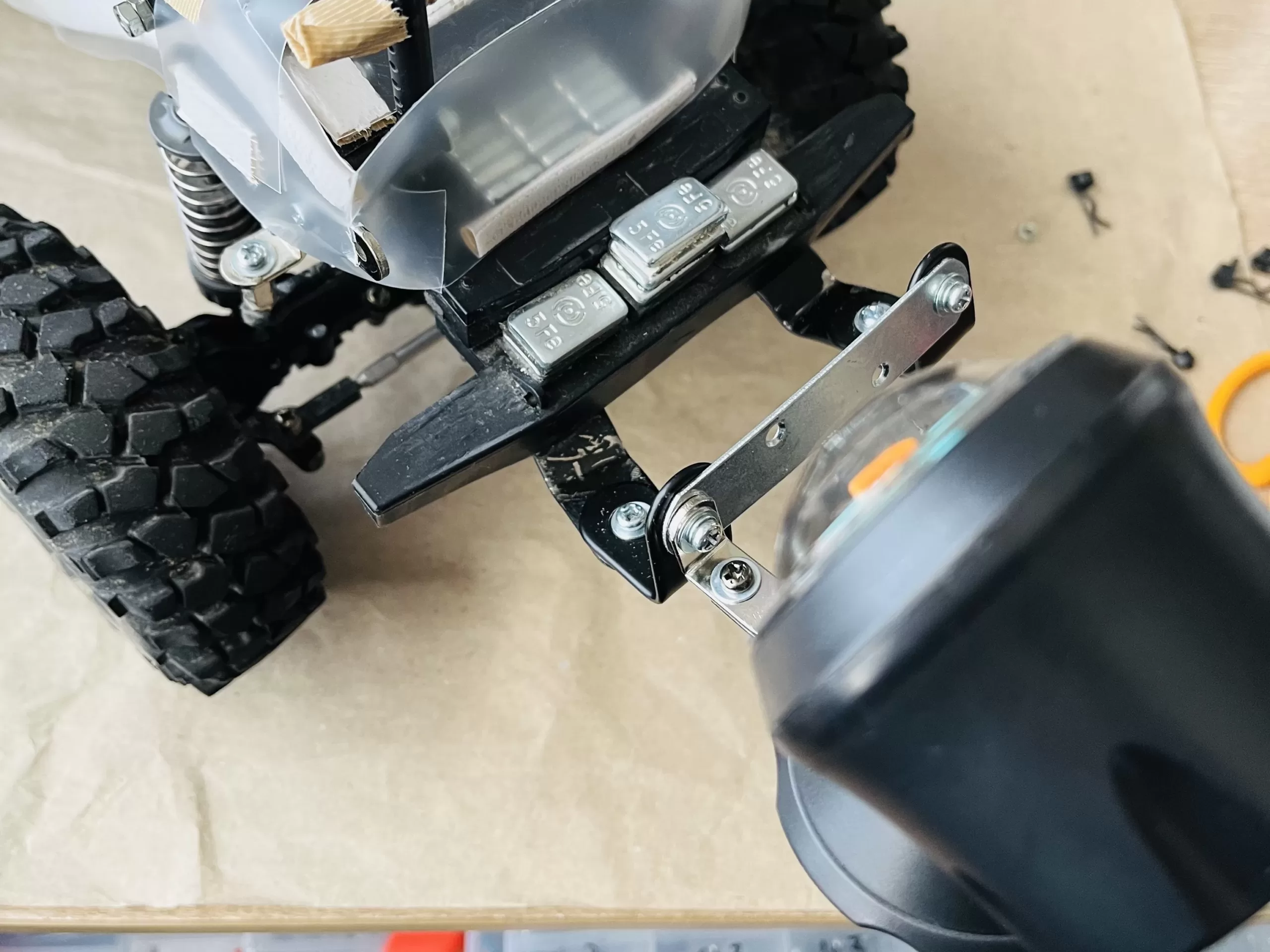 タミヤCC-02カスタム】〈傾斜角を知る〉良い感じの車載映像を撮りたい